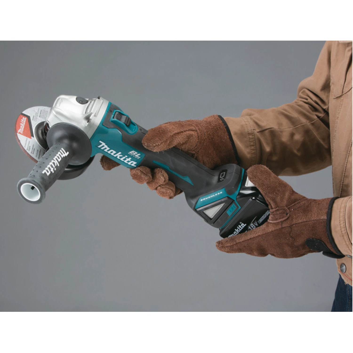 Makita DGA506Z 18V Li-Ion Accu haakse slijper body - 125mm - koolborstelloos - softstart-image