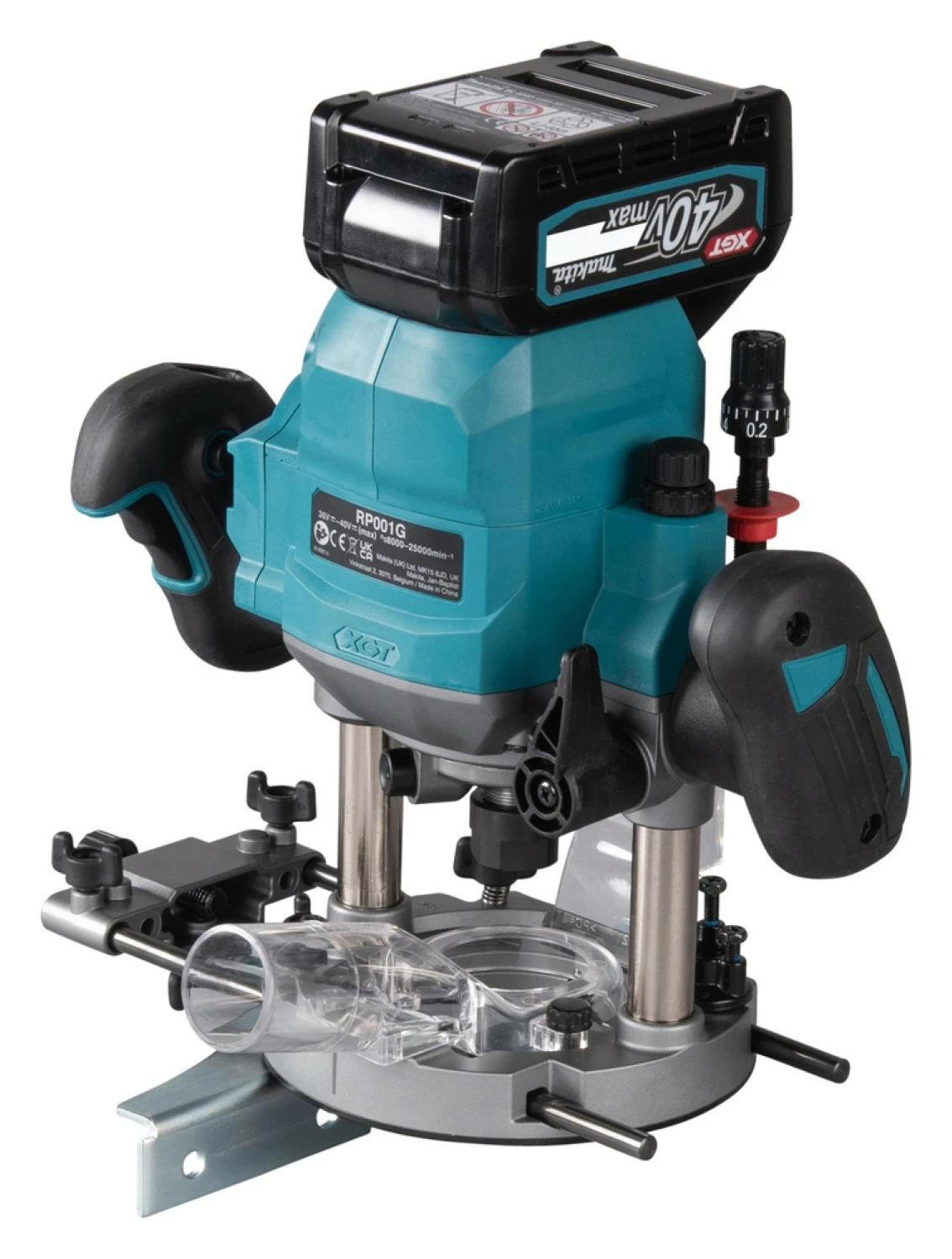 Makita RP001GZ02 XGT 40V Max Défonceuse dans Mbox - 1900W - 12 mm-image