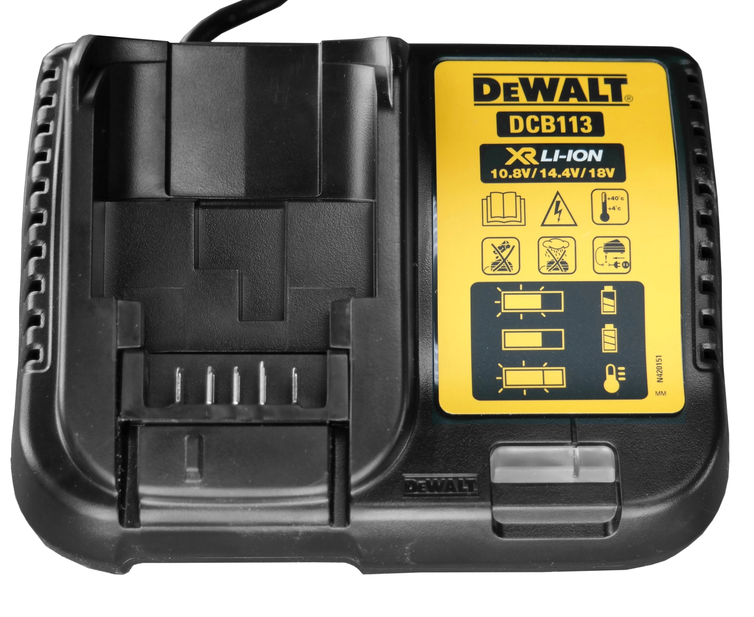 DeWALT DCB113 10.8V - 18V Li-Ion Accu oplader-image