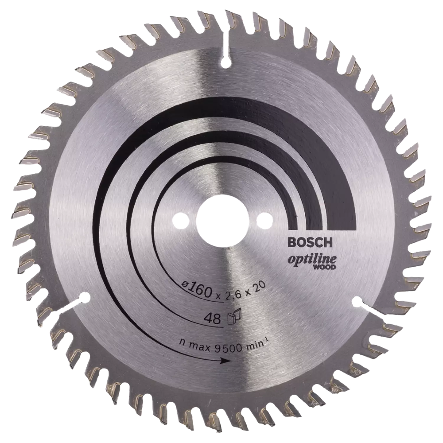 Bosch 2608640732 Optiline Cirkelzaagblad - 160 x 20 x 48T - Hout-image