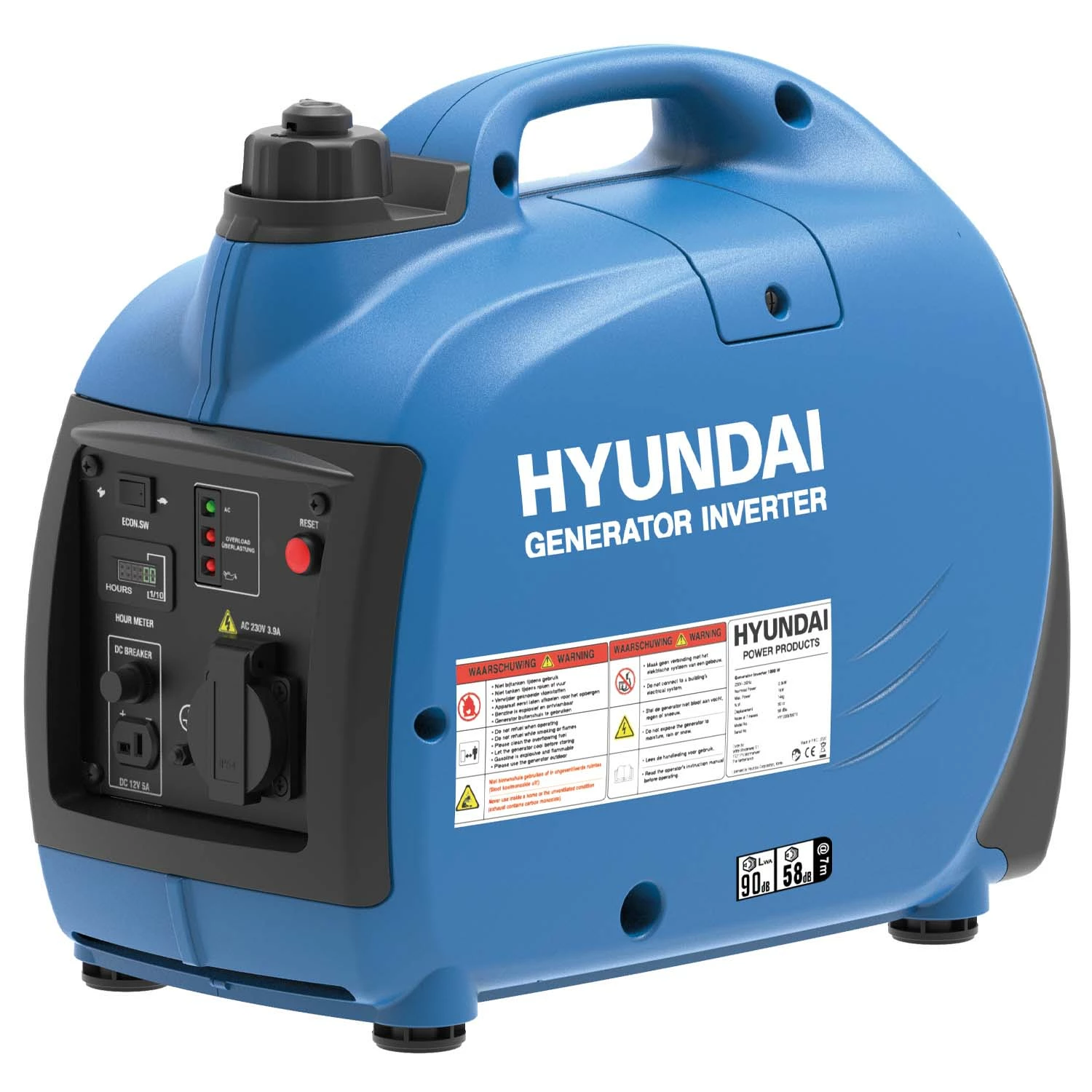Hyundai HY1000Si Benzine generator / inverter aggregaat - 1000W - 55010