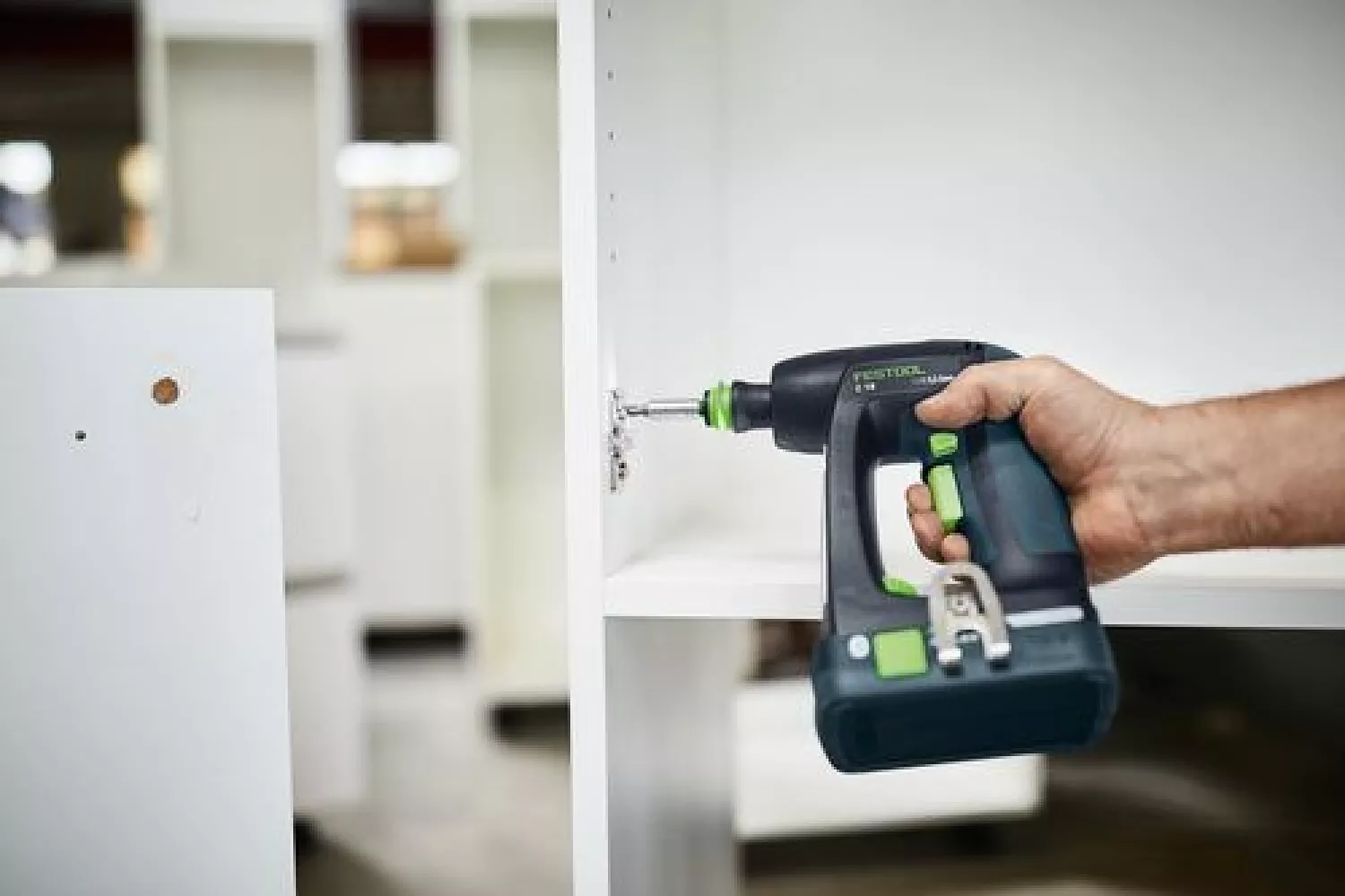 Festool C 18 LI BASIC 18V Li-Ion accu schroefboormachine body in systainer - 45Nm - 45mm - koolborstelloos-image