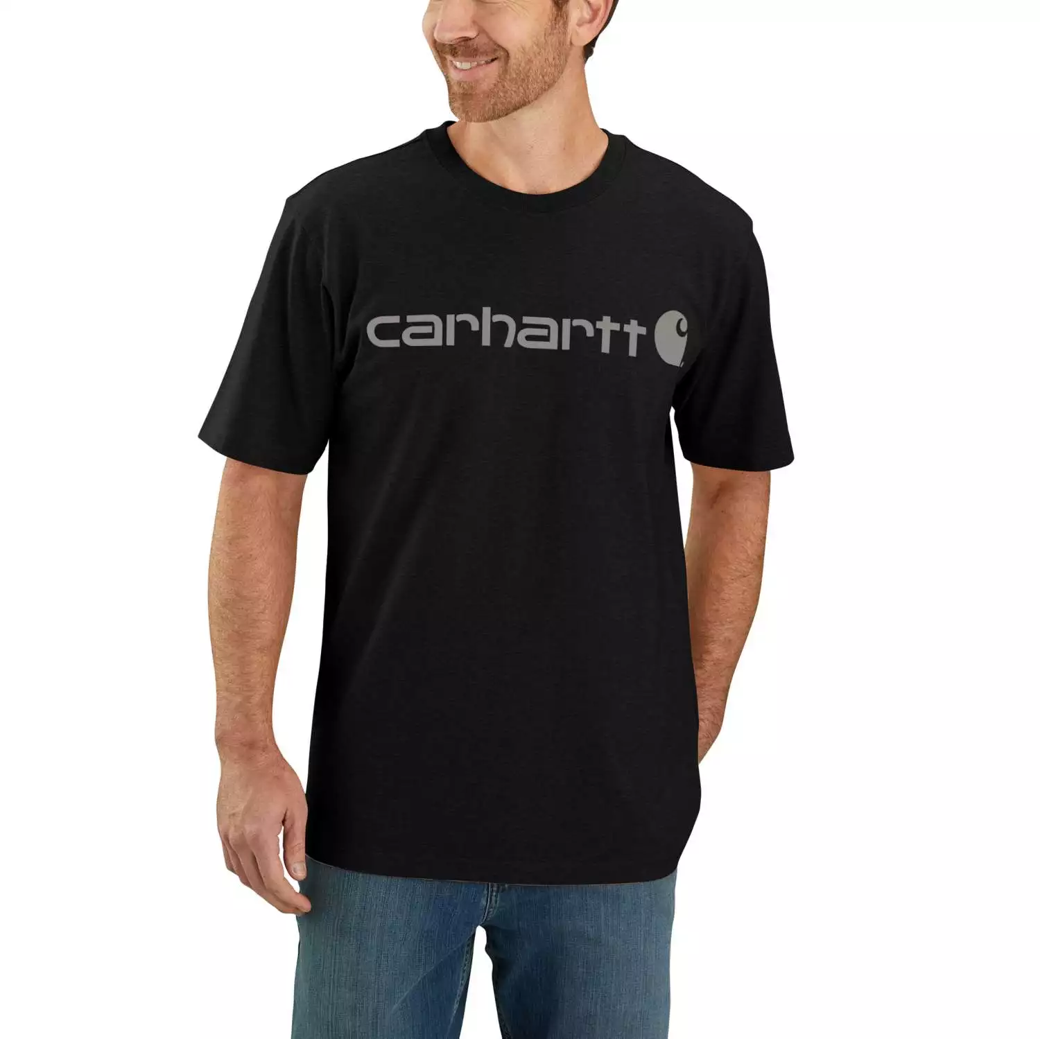Carhartt M Dearborn Relaxed Logo T-Shirt - zwart - M-image