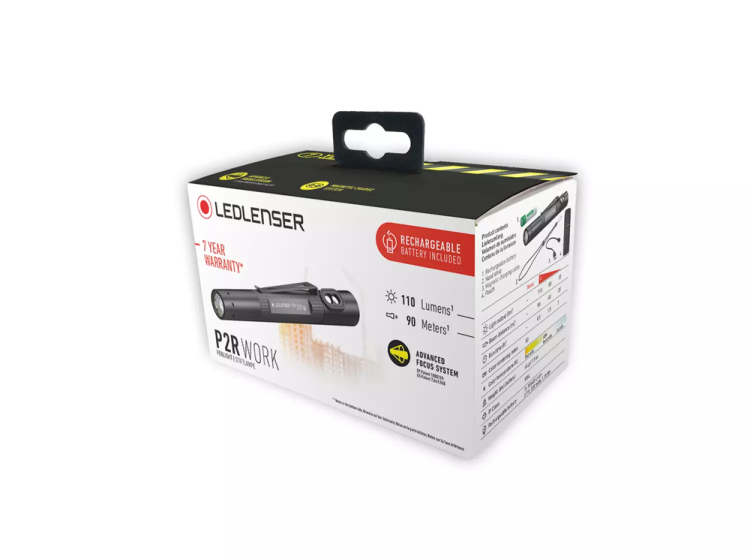 Ledlenser P2R Work 3,7V accu LED zaklamp - oplaadbaar - IP54 - 110 Lm-image