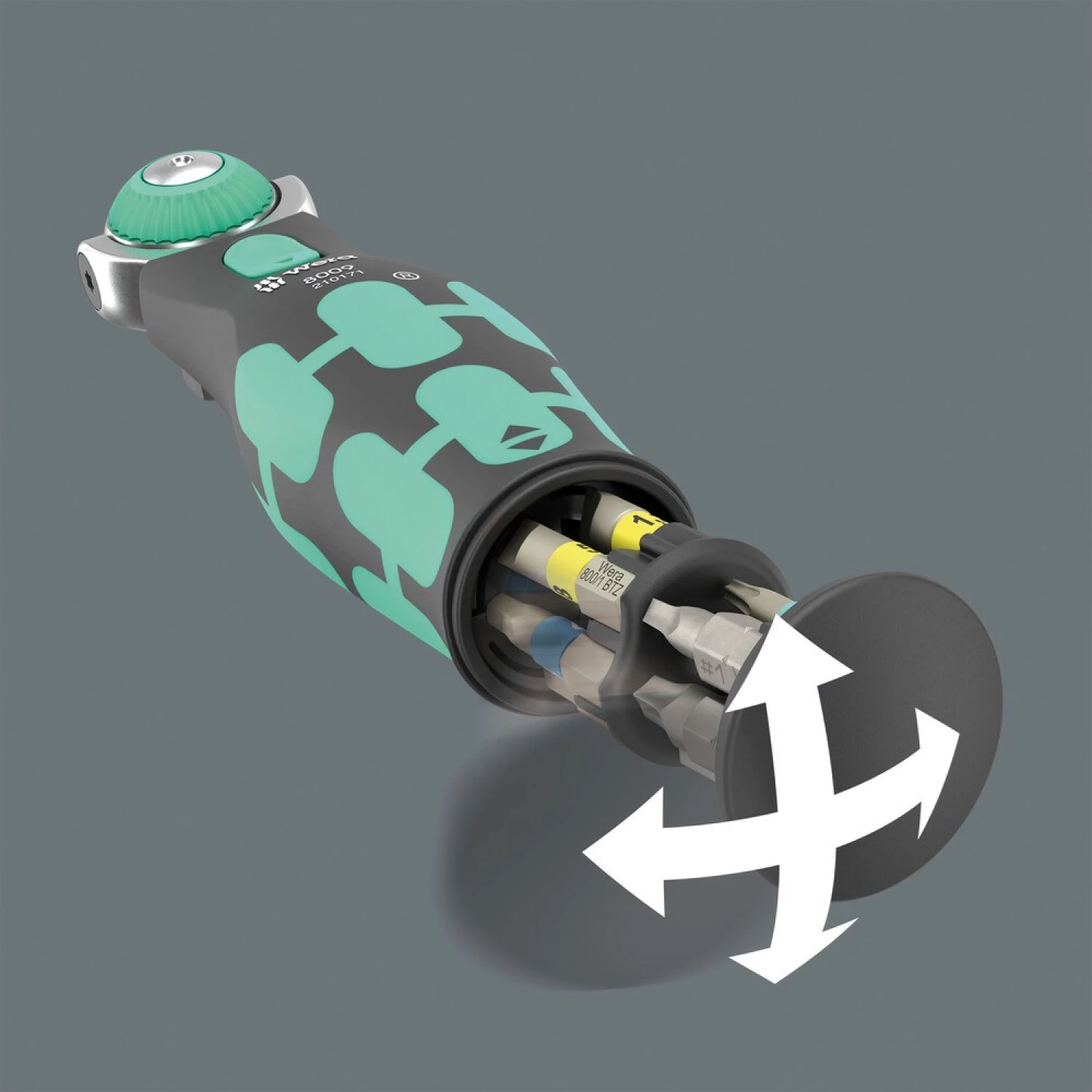 Wera 05004285001 27-delige 8009 Zyklop Pocket Set 4 Ratel- en doppenset - 3/8" + 1/4"-image