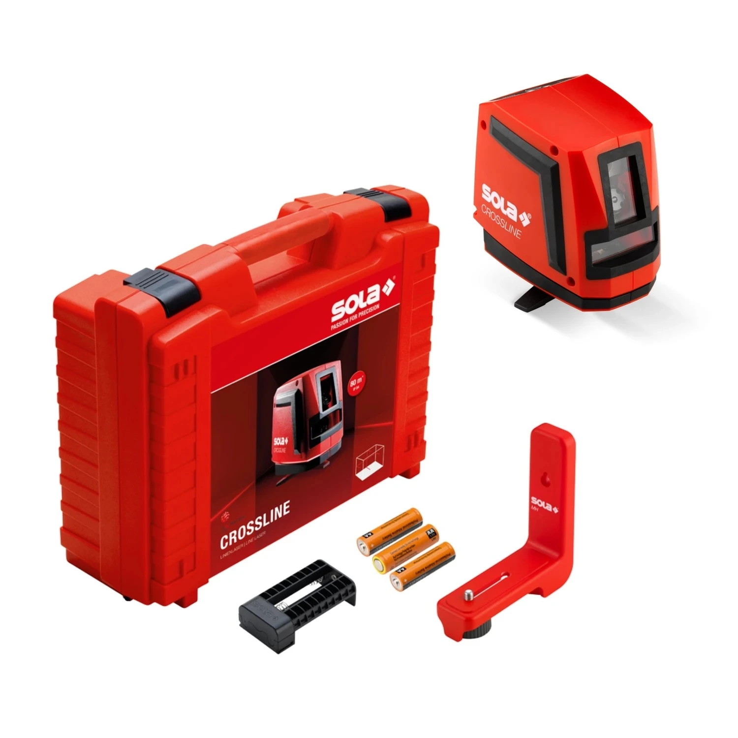 Sola CROSSLINE Lijnlaser in koffer - 20m - Rood-image