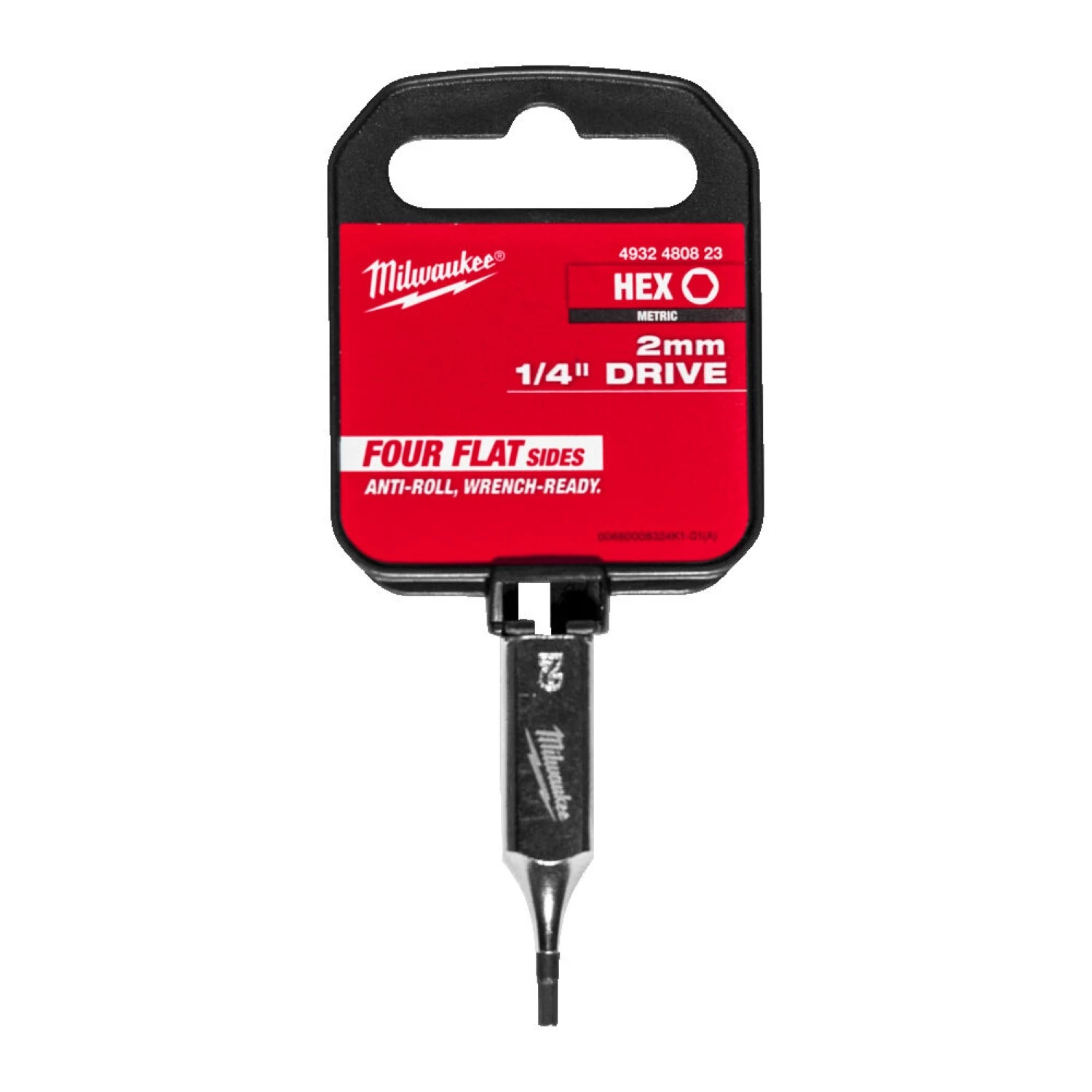Milwaukee 4932480823 Douille à embout - 1/4 » FOUR FLAT™ - Hex 2mm-image