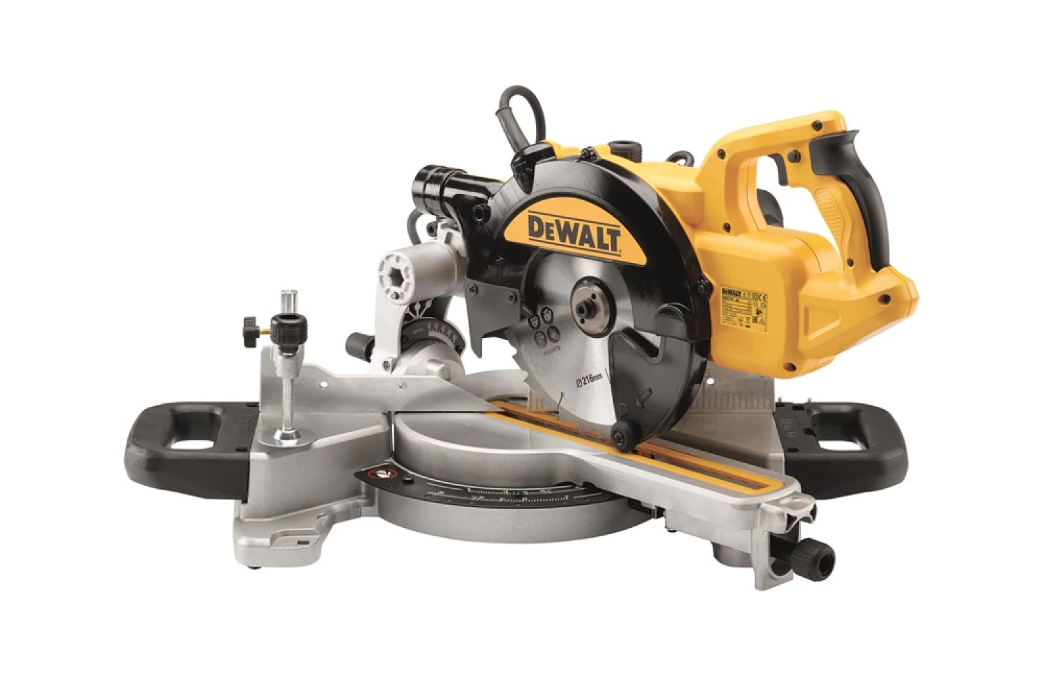 DeWALT DWS774SET Afkortzaag met XPS zaaglijnindicator incl. onderstel - 1400W - 216 x 30mm-image