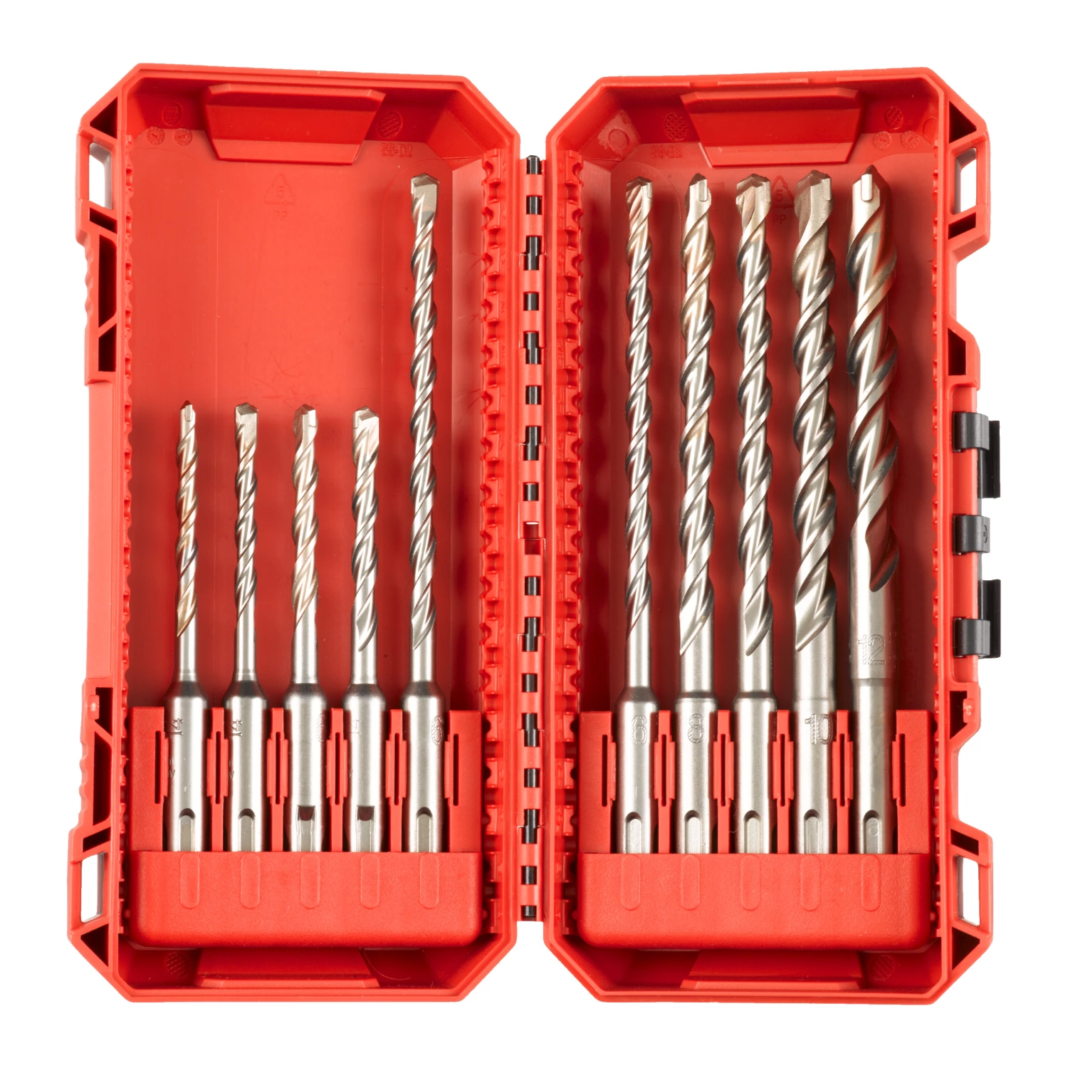 Milwaukee 4932492117 Ensemble de 10 forets SDS-PLUS M2 dans Packout-image