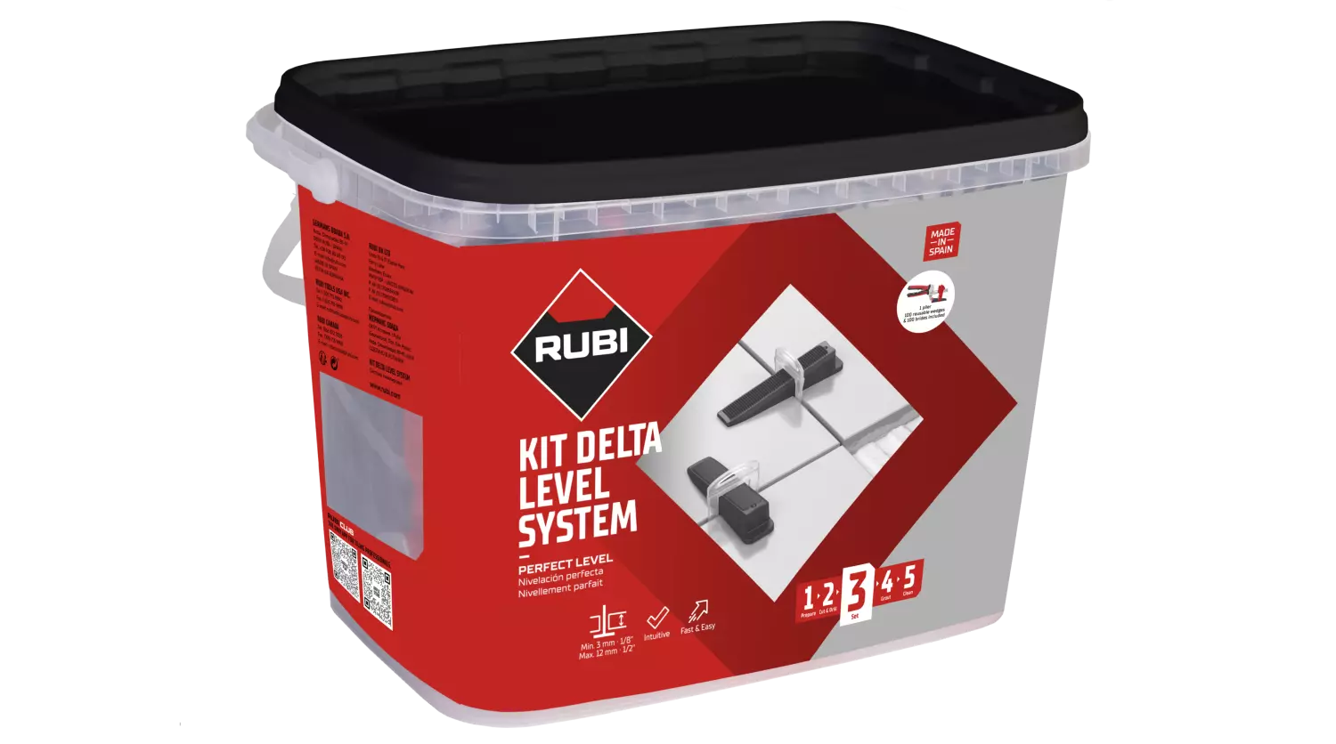 Rubi 3957 Kit système Delta Level - 1,5 mm