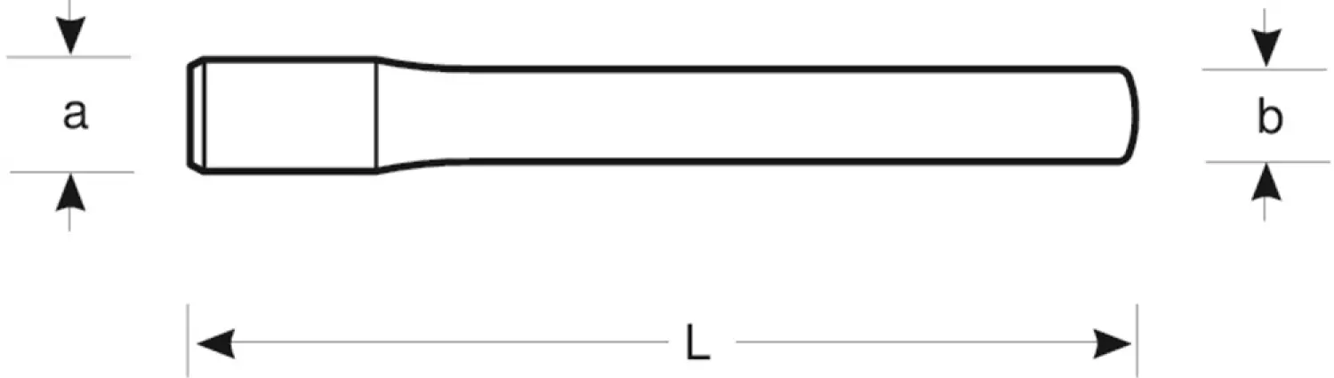 Bahco 3740-200 Koudbeitel plat - 23x13x200mm-image