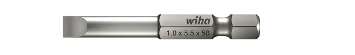 Wiha 33962 Embout Professional 70 mm Fente - 1/4" - 3