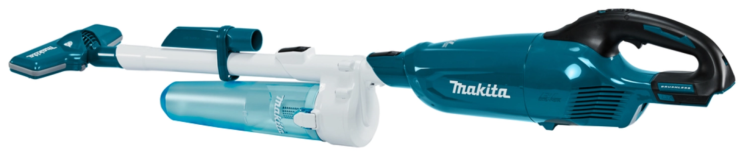 Makita DCL280FZC 18 V V Li-ion accu steelstofzuiger body - blauw met cycloon - koolborstelloos-image