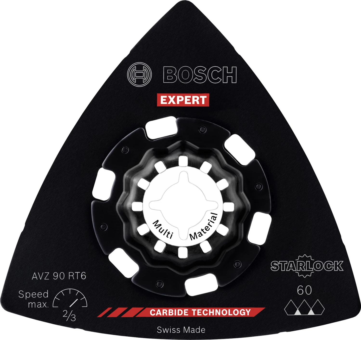 Bosch AVZ 90 RT6 EXPERT disque de ponçage pour outils multifonctions pour divers matériaux (1 pièce)-image