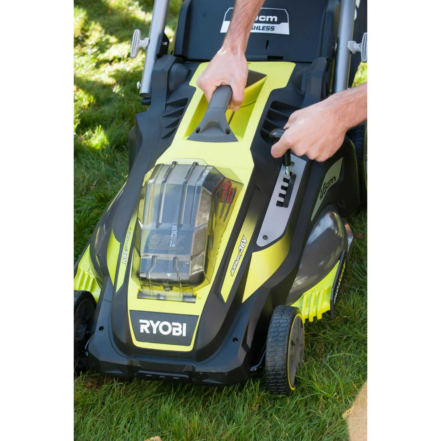 Ryobi RLM36X46H5P 36V Li-Ion accu grasmaaier set (1x 5.0Ah) - 46cm - koolborstelloos-image