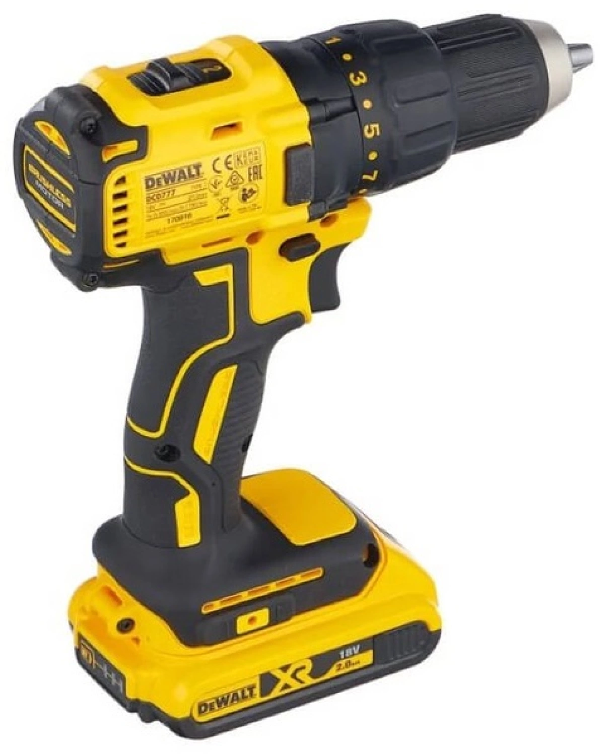 DeWALT DCD777D2T 18V Li-ion Accu Schroefboormachine set in koffer (2x 2.0Ah accu) - 65Nm-image