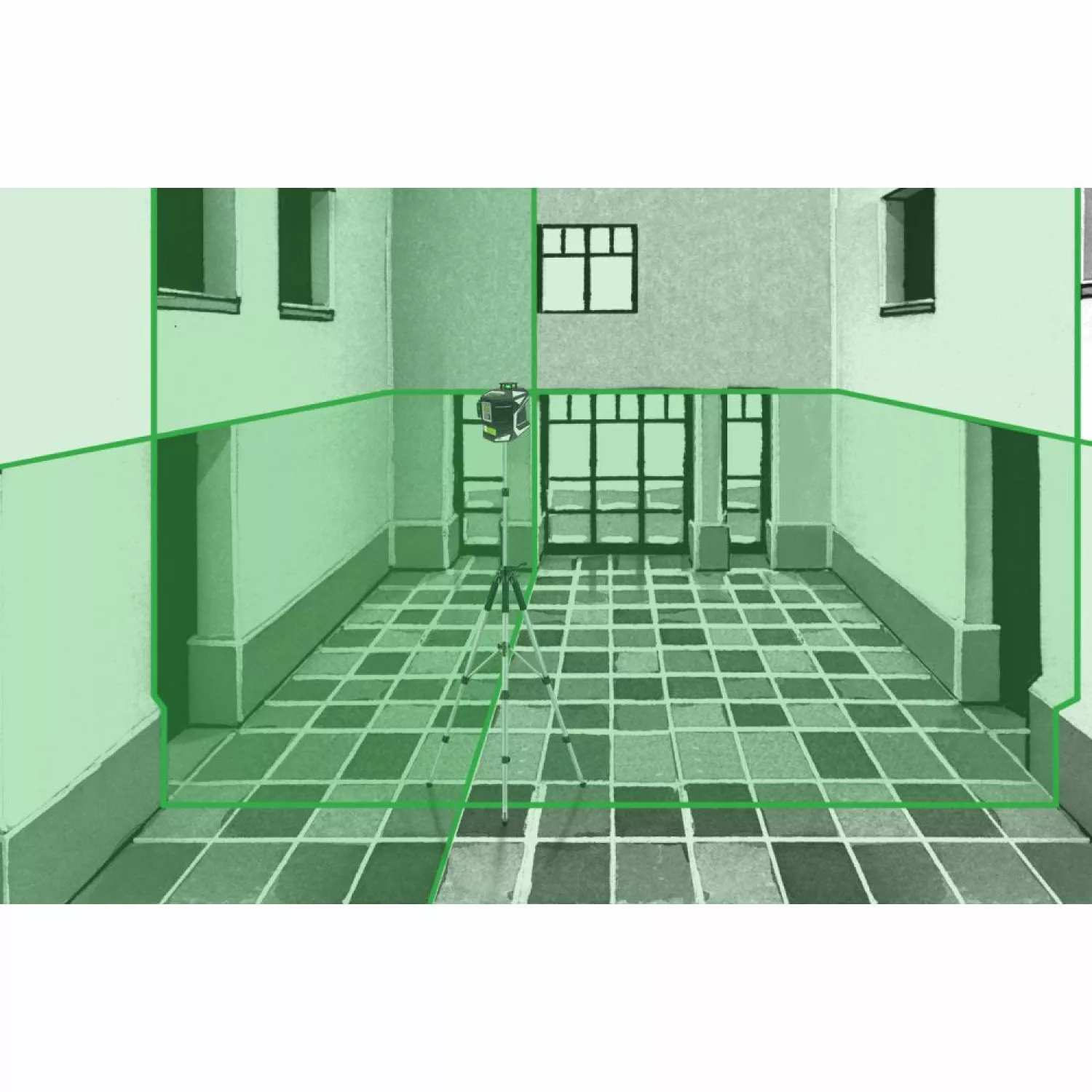 Laserliner VarioStand L Trépied laser - Aluminium - 3100mm-image