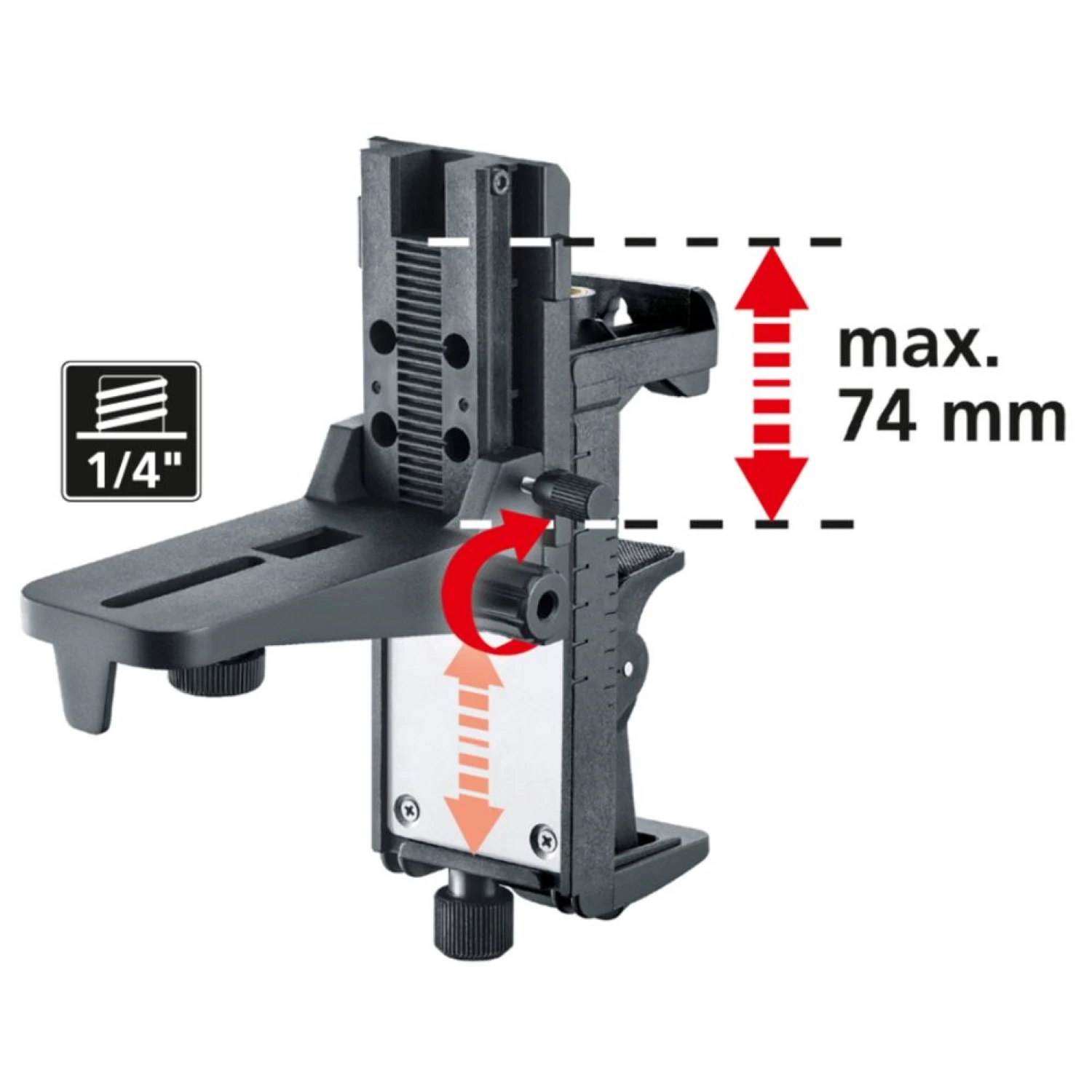 Laserliner CrossGrip Pro Klem- en wandhouder - magnetisch - 1/4"-image