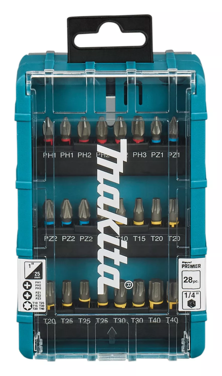 Makita E-25068 Jeu de 28 embouts pour vis à impact - Impact Premier-image