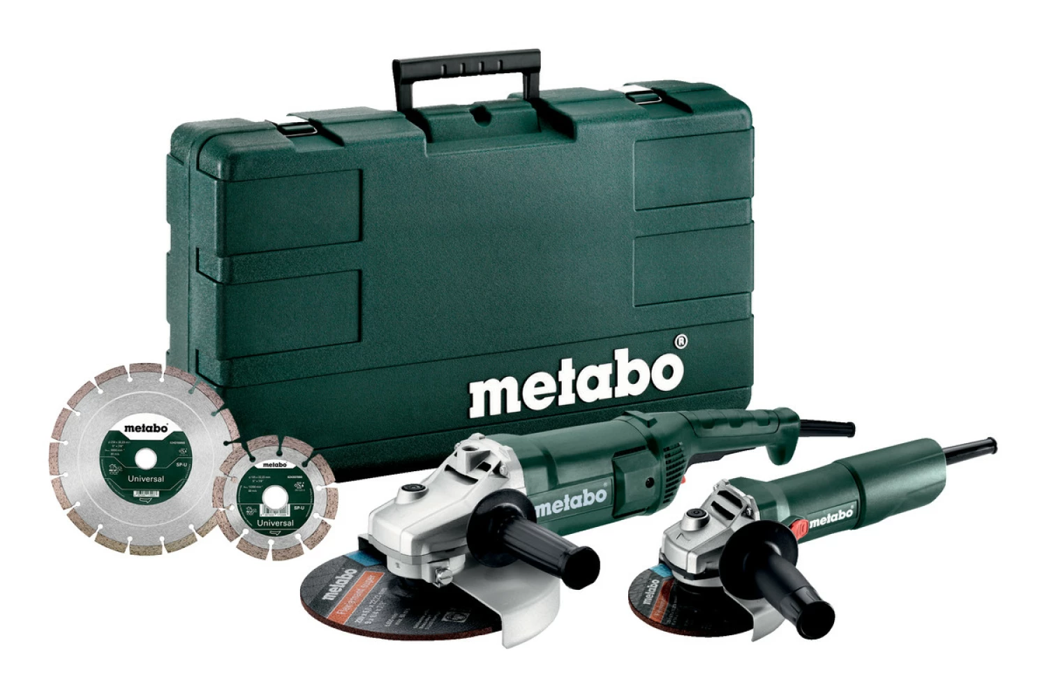 Metabo SET WE 2200-230 + W 750-125 Meuleuse d'angle combi - 2200/750W - 230/125mm-image