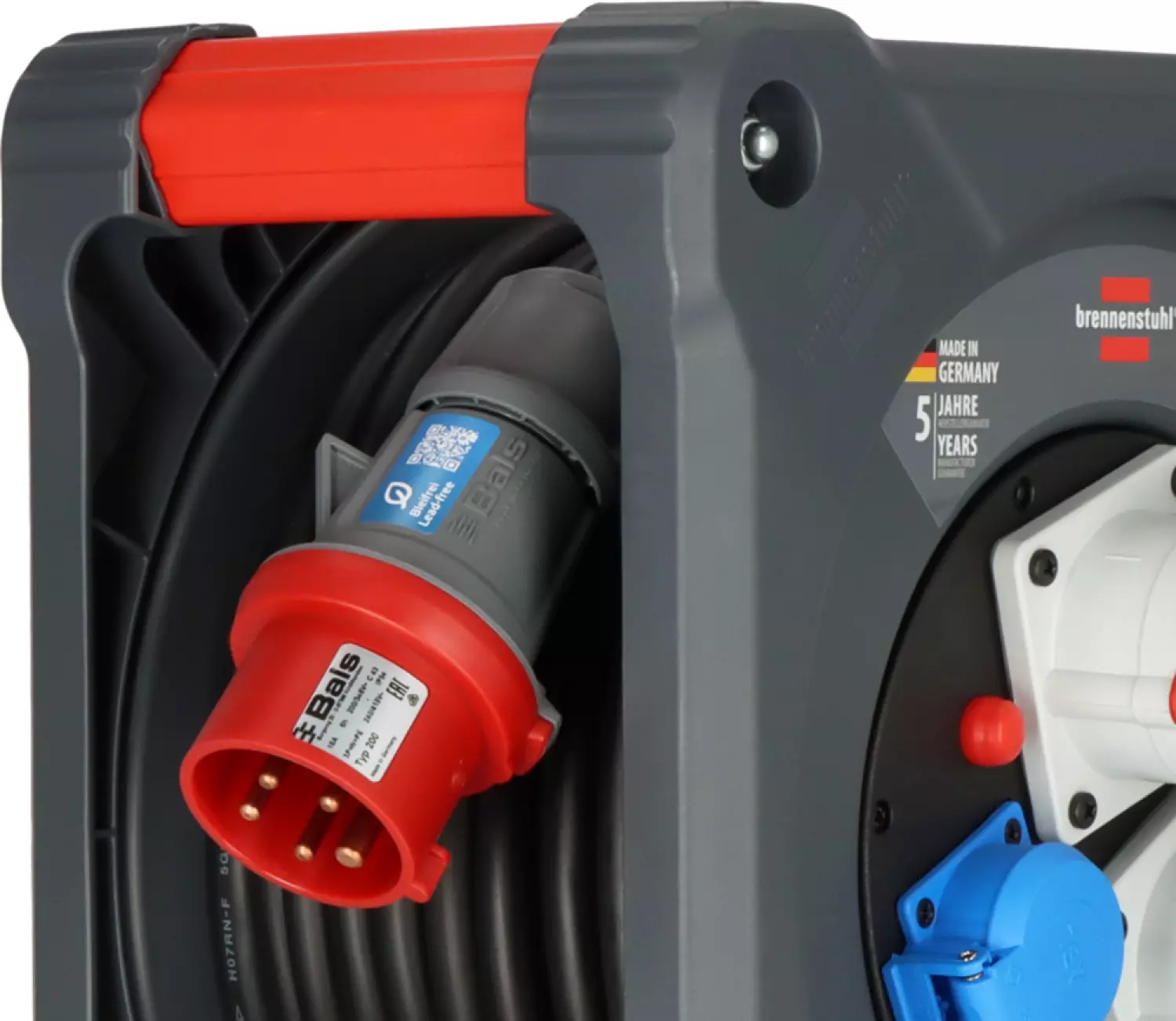 Brennenstuhl Professional KD 3200 C7 Bouwplaats Cube H07RN-F5G2,5 1x230V + 2x400V/16A - 30m - Zwart-image