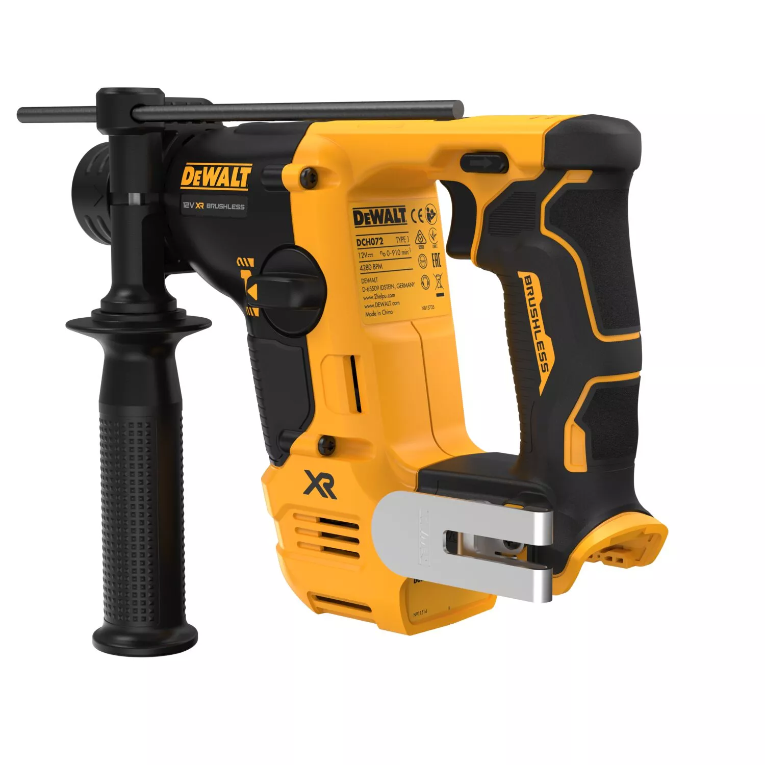 DeWALT DCH072N-XJ Corps de marteau combiné SDS-Plus à batterie Li-ion XR 12 V - 1,1 J - sans balais-image