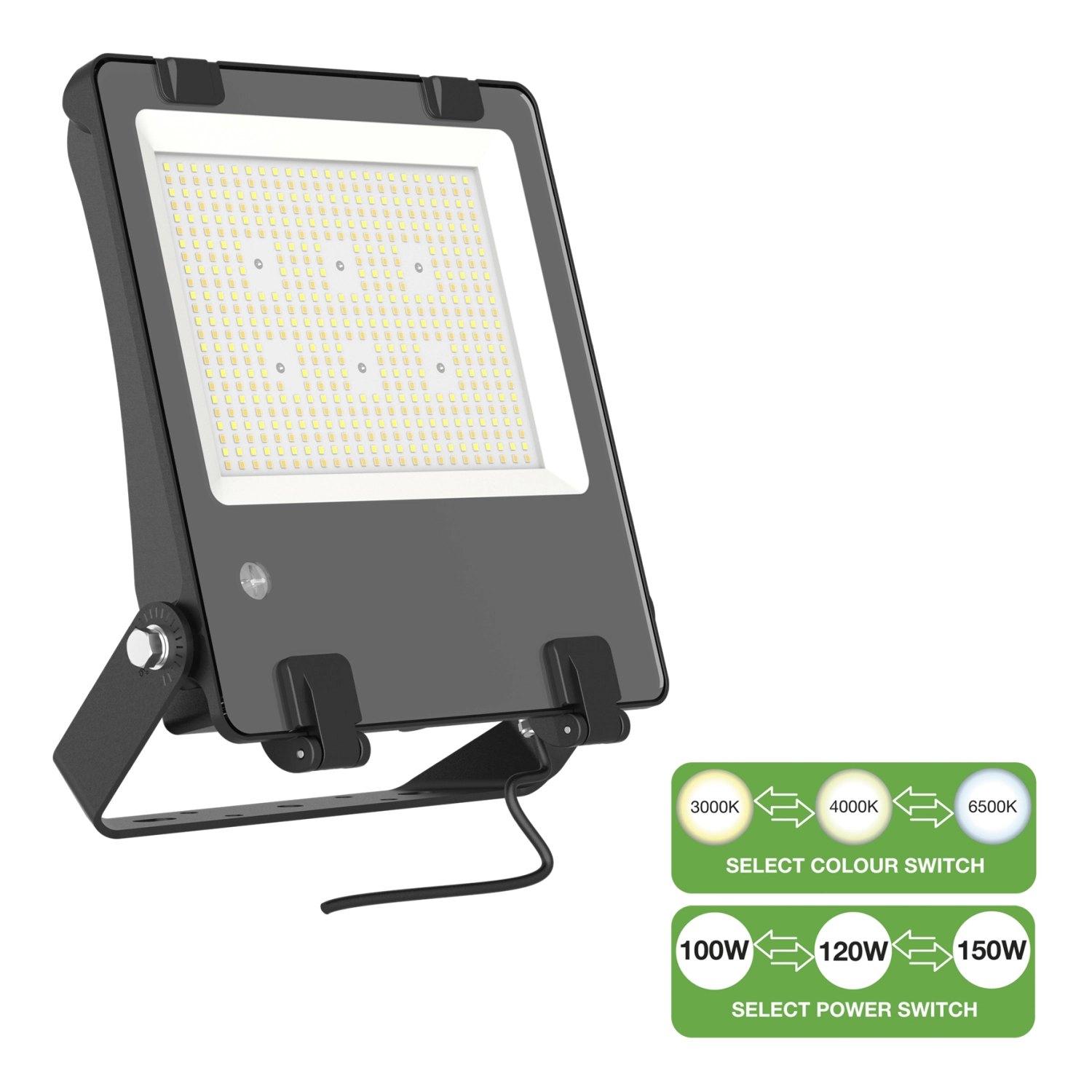 Bailey LED Schijnwerper Switch 100W-150W 12500-21000lm 3000K-6500K-image