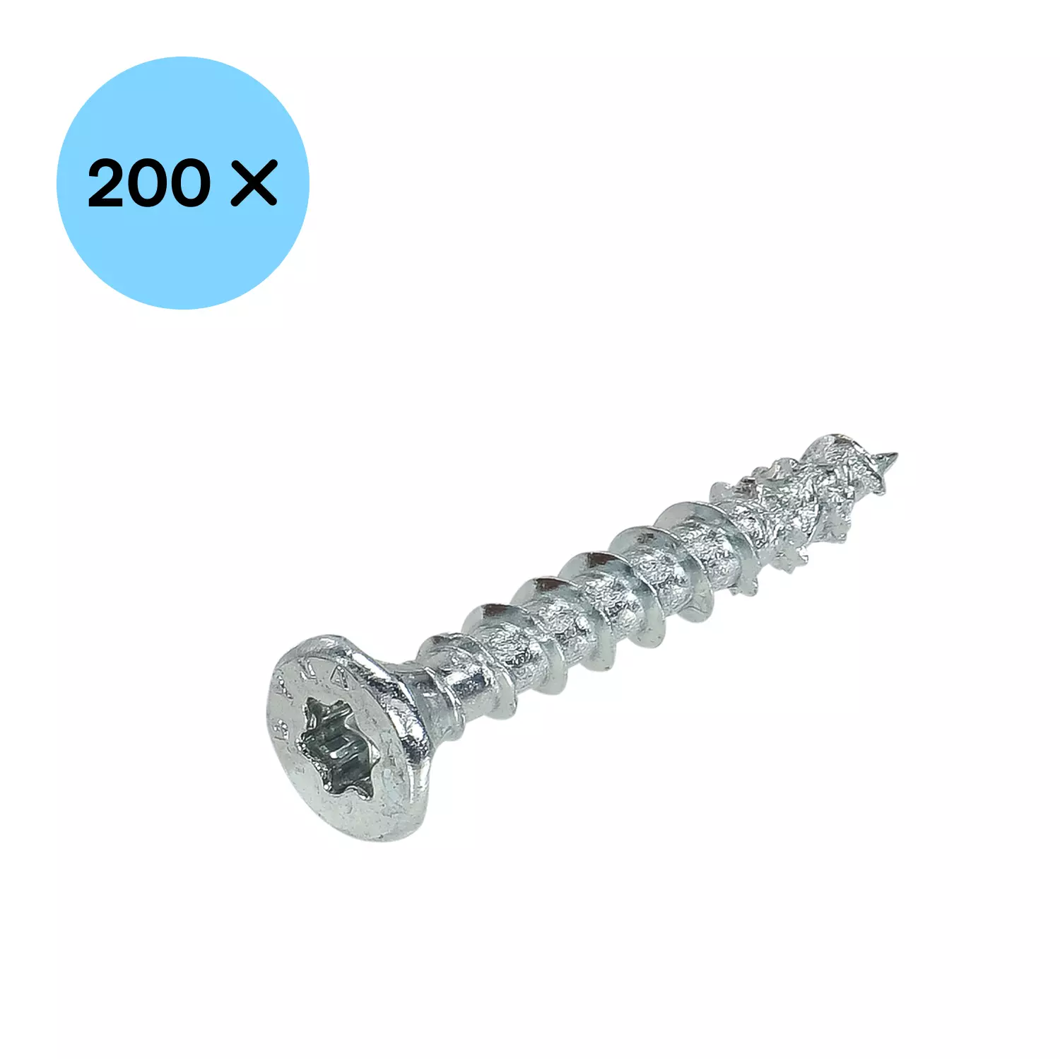 DynaPlus 0281.01.12701 Vis uni - Tête plate - Filetage plein - Intérieur - TX10 - 3.0 x 16mm (200pcs)-image