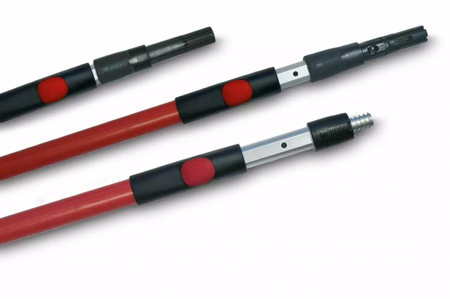 Goudhaantje manche télescopique Klik Rouge 130-238 cm-image