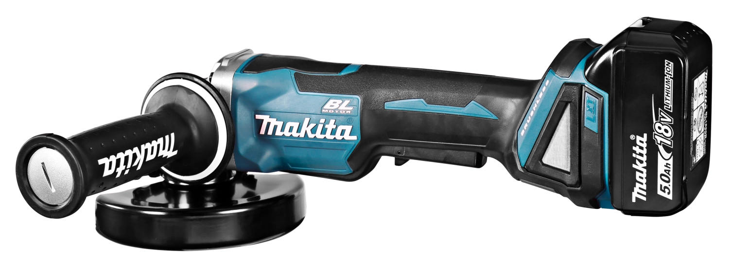 Makita DGA508Y1J Meuleuse d'angle sans-fil - 18V Li-ion (1x 1.5Ah batterie) Mbox - 125 mm - Brushless-image