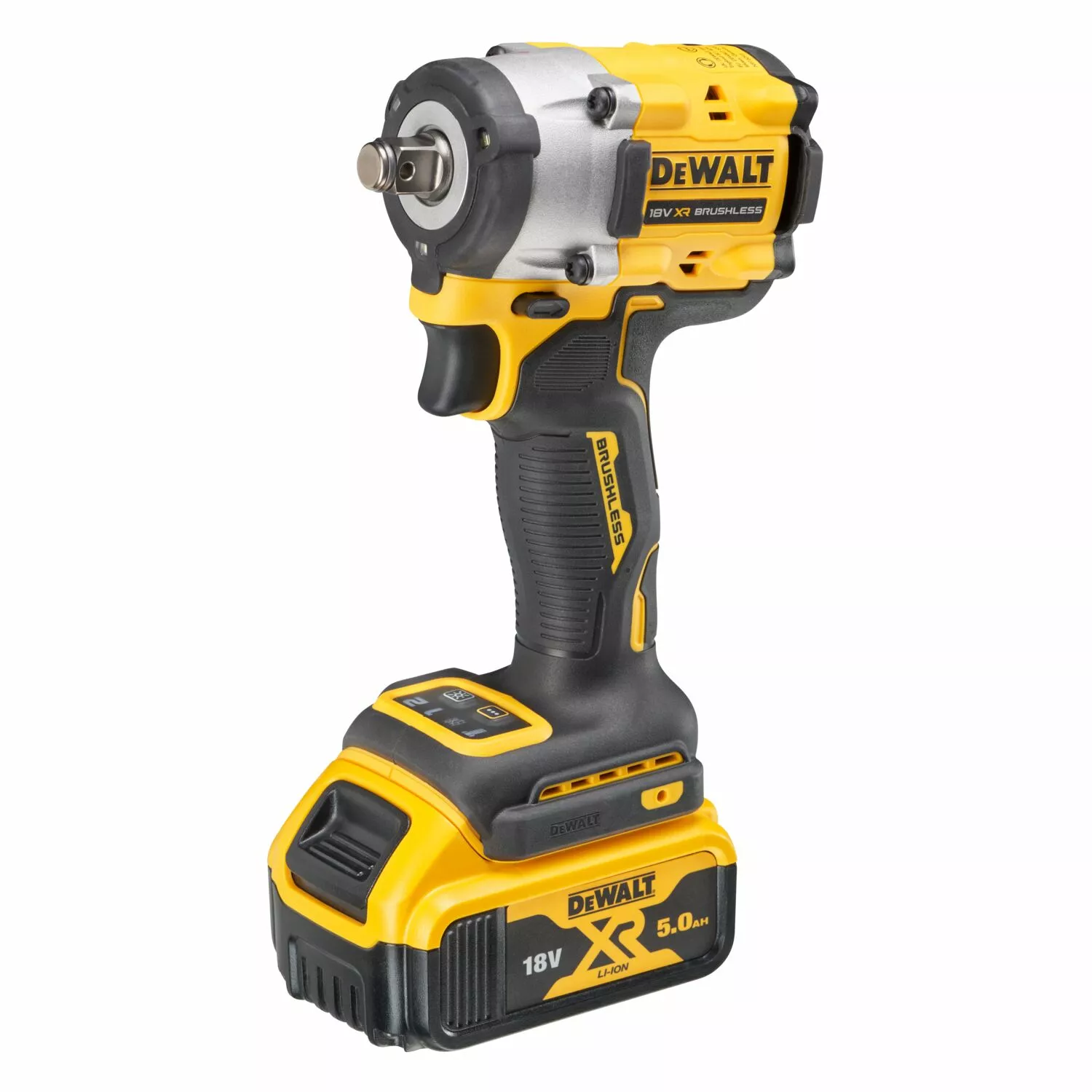 DeWALT DCF921P2T-QW 18V Li-ion XR Compacte Accu Slagsmoersleutel set (2x 5.0Ah) met Frictiering - 1/2" - in TSTAK koffer-image