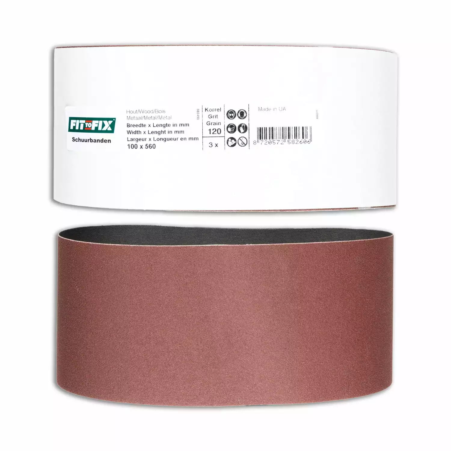 Fit-to-Fix Schuurband - P120 - 100x560mm (3st)-image