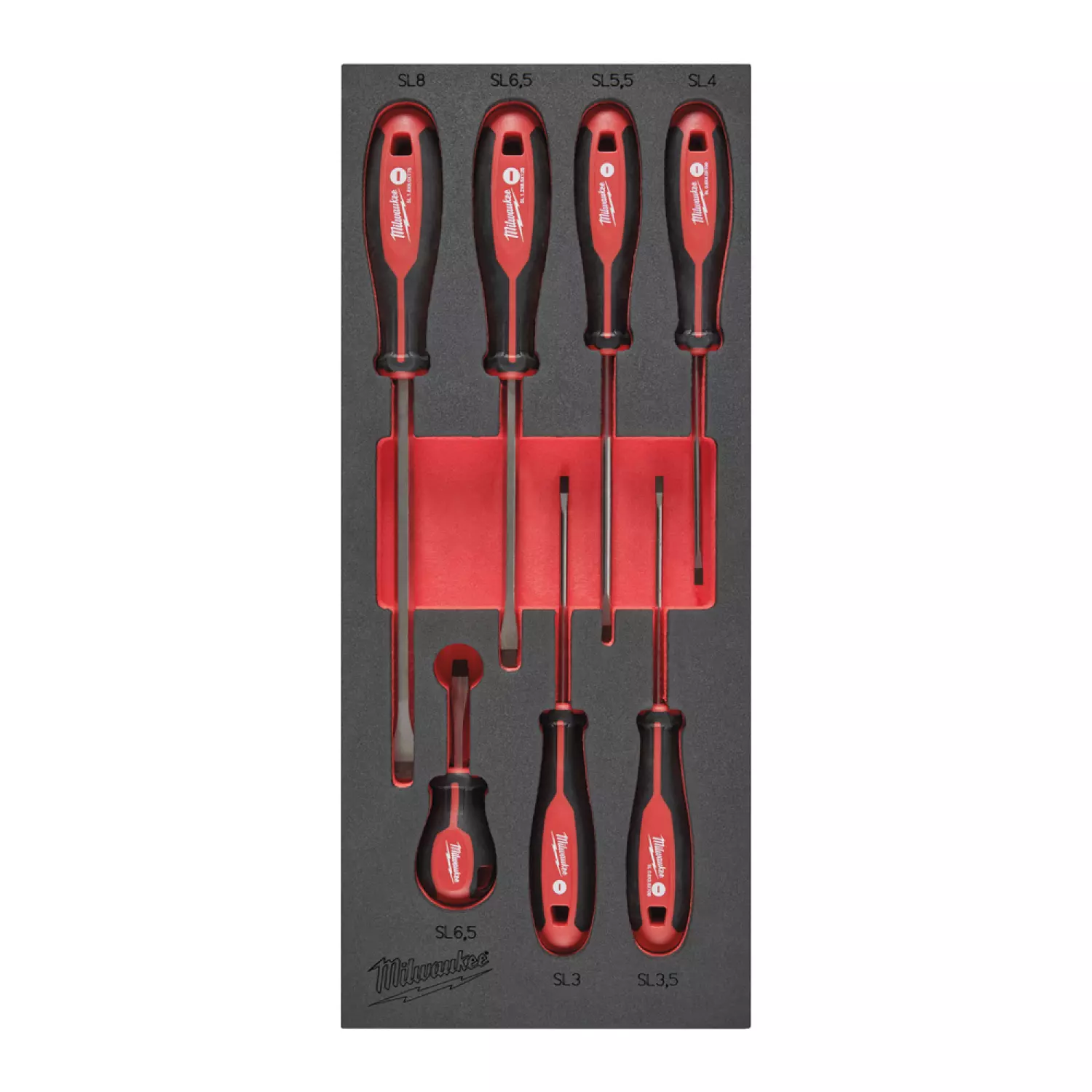 Milwaukee 4932492395 Jeu de 7 tournevis en mousse Inlay - SL-image