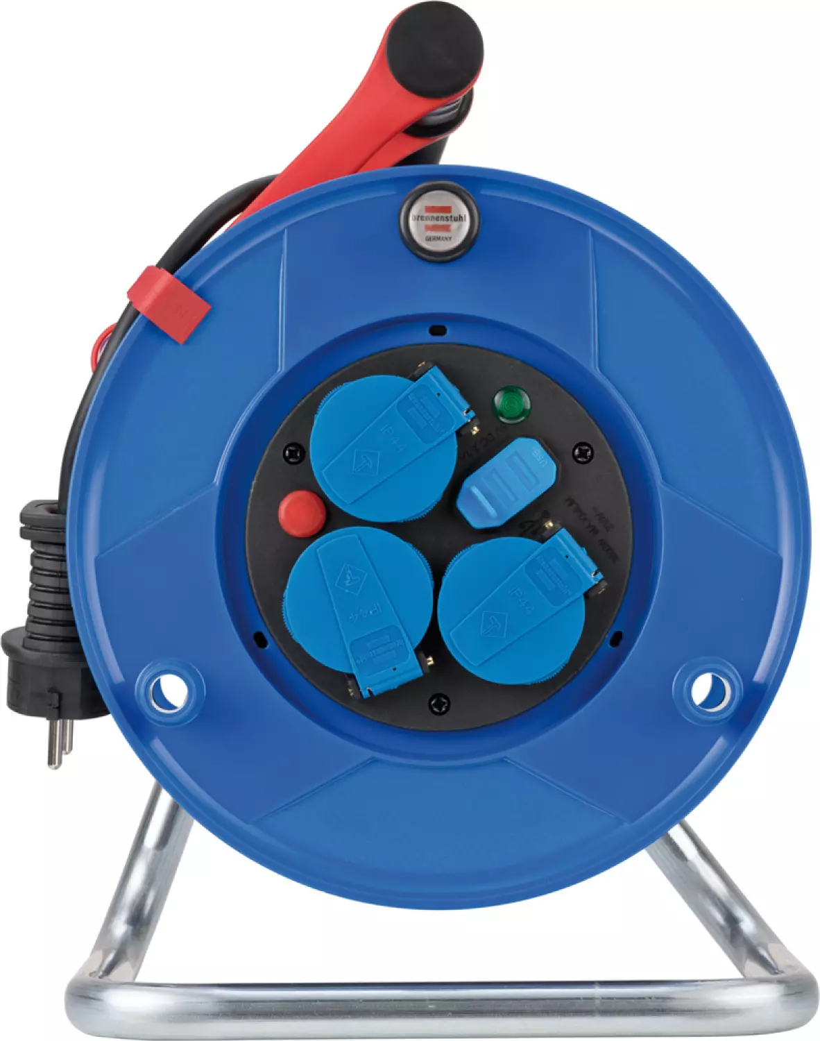 Brennenstuhl 1218584600 Enrouleur de câble Garant IP44 avec USB - 25m - N05V3V3-F 3G1,5-image