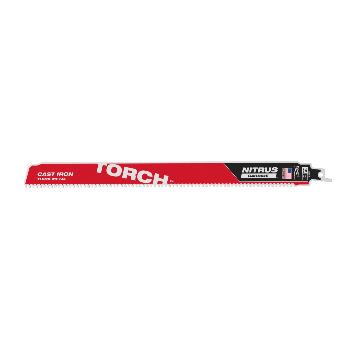 Milwaukee 48476253 Lame de scie alternative Sawzall TCT TORCH NITRUS - 300 x 10TPI - métal-image