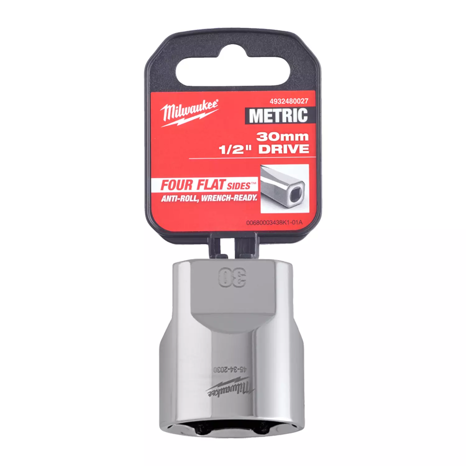 Milwaukee 4932480027 Dop - 1/2" FOUR FLAT™ - 30mm-image
