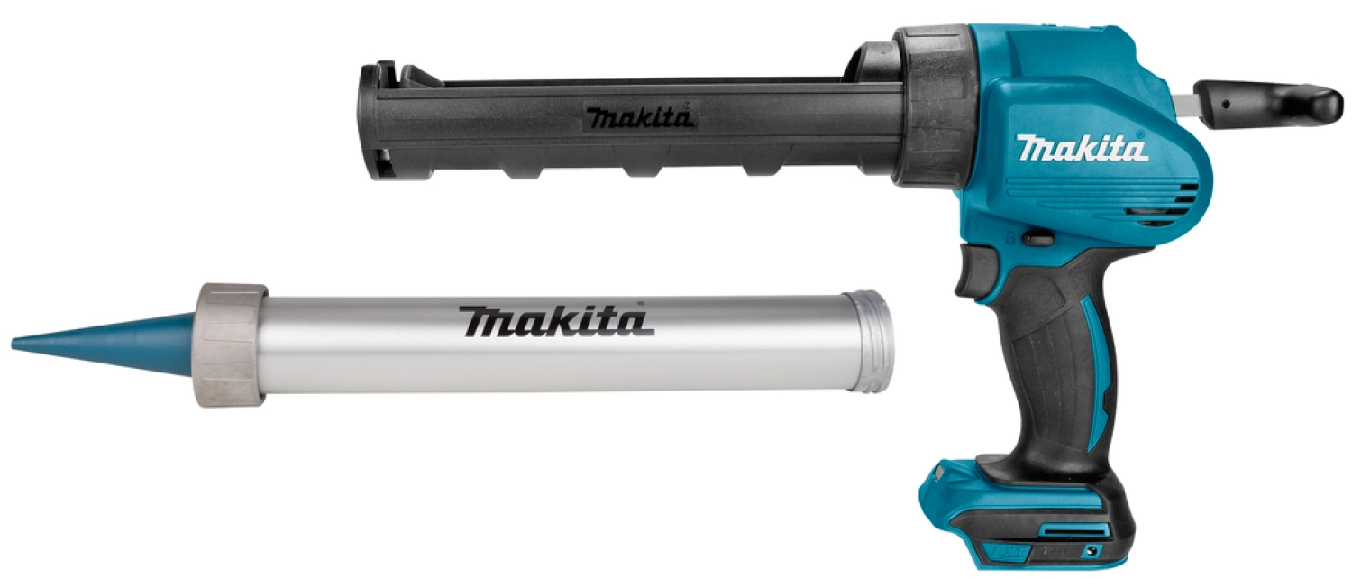 Makita DCG180ZXK 18V Li-Ion Accu lijm- en kitspuit body incl. kokerhouder- en worsthouder in koffer - met gratis Makita WK T-Shirt - Maat S-image