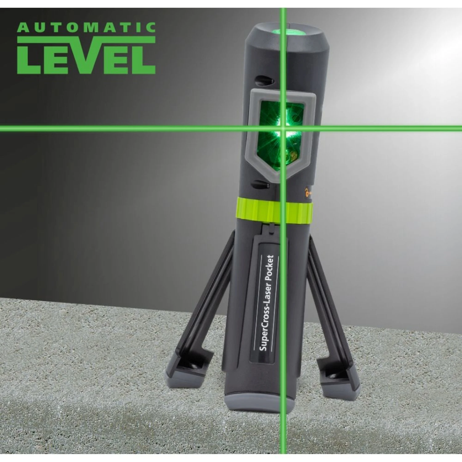 Laserliner SuperCross-Laser Pocket Plus Kruislijnlaser incl. integreerd statief in tas - 2 lijnen - groen - 40m