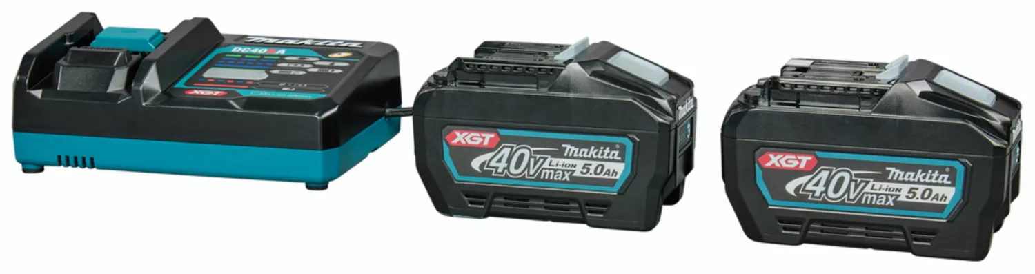 Makita 1911V6-0 40V Li-ion accu starterset (2x 5.0Ah accu) + lader-image