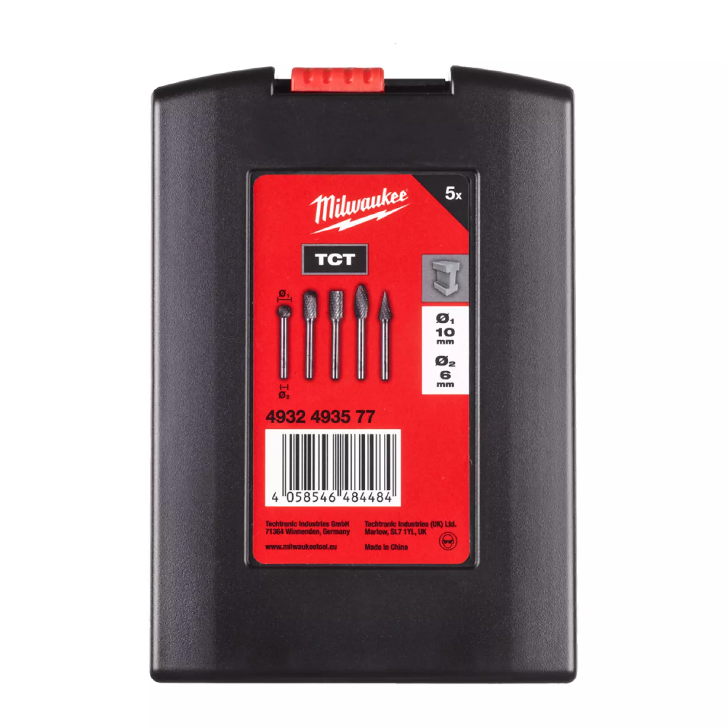 Milwaukee 4932493577 Stiftfrezen set - 6mm - Carbide - 5st-image
