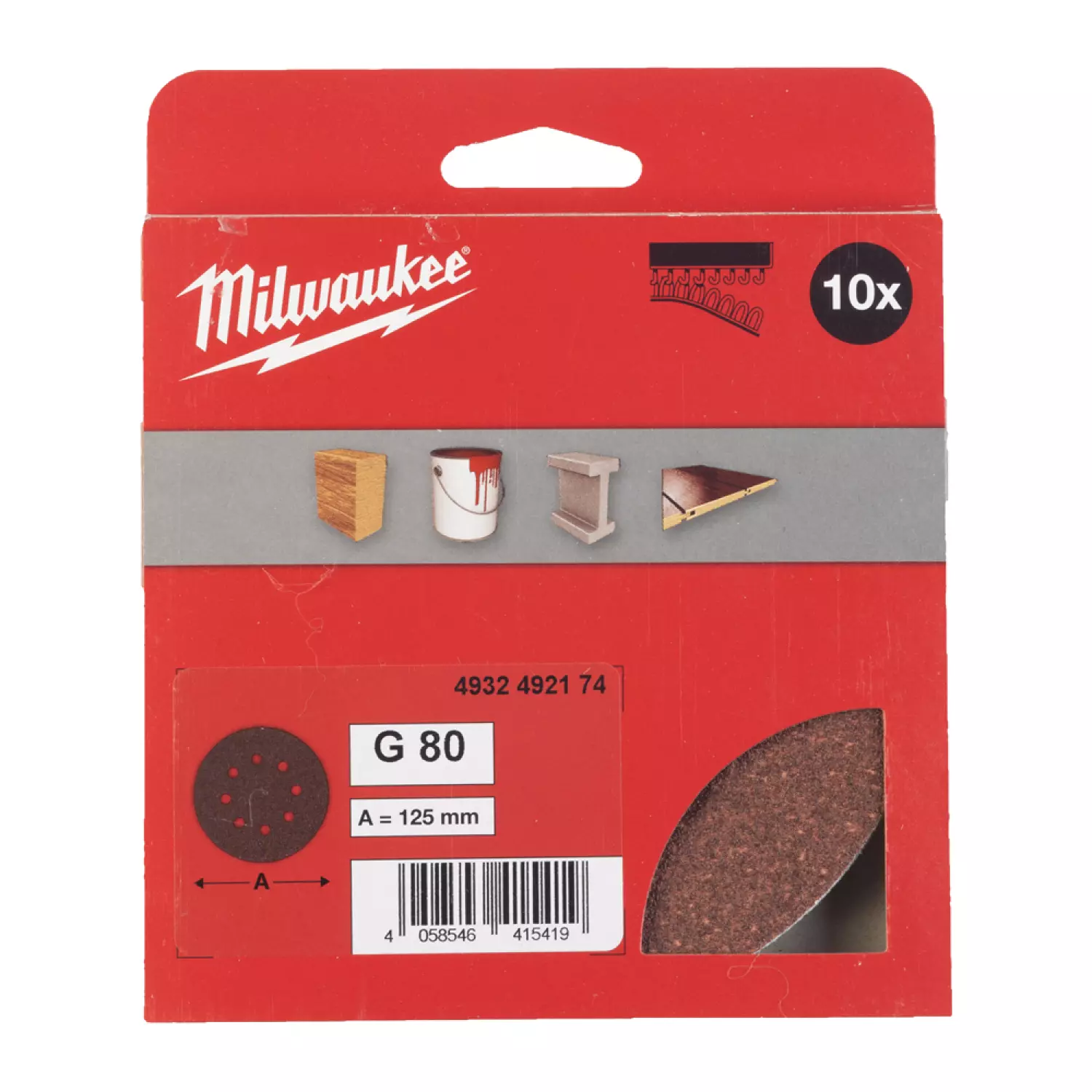 Milwaukee 4932492174 Feuille rectangulaire abrasive-image