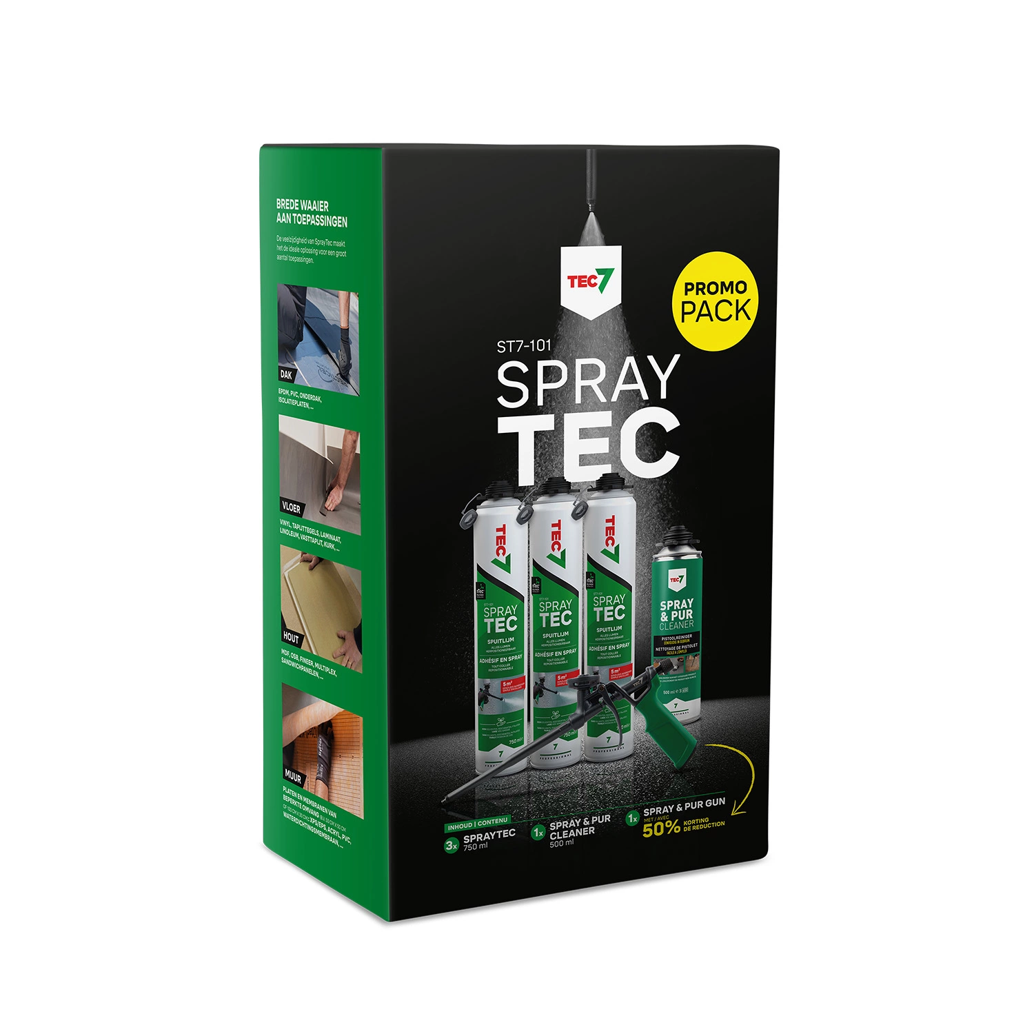 TEC7 Starterskit ST7-101 Spraytec (3x 750ml, reiniger en gun)-image