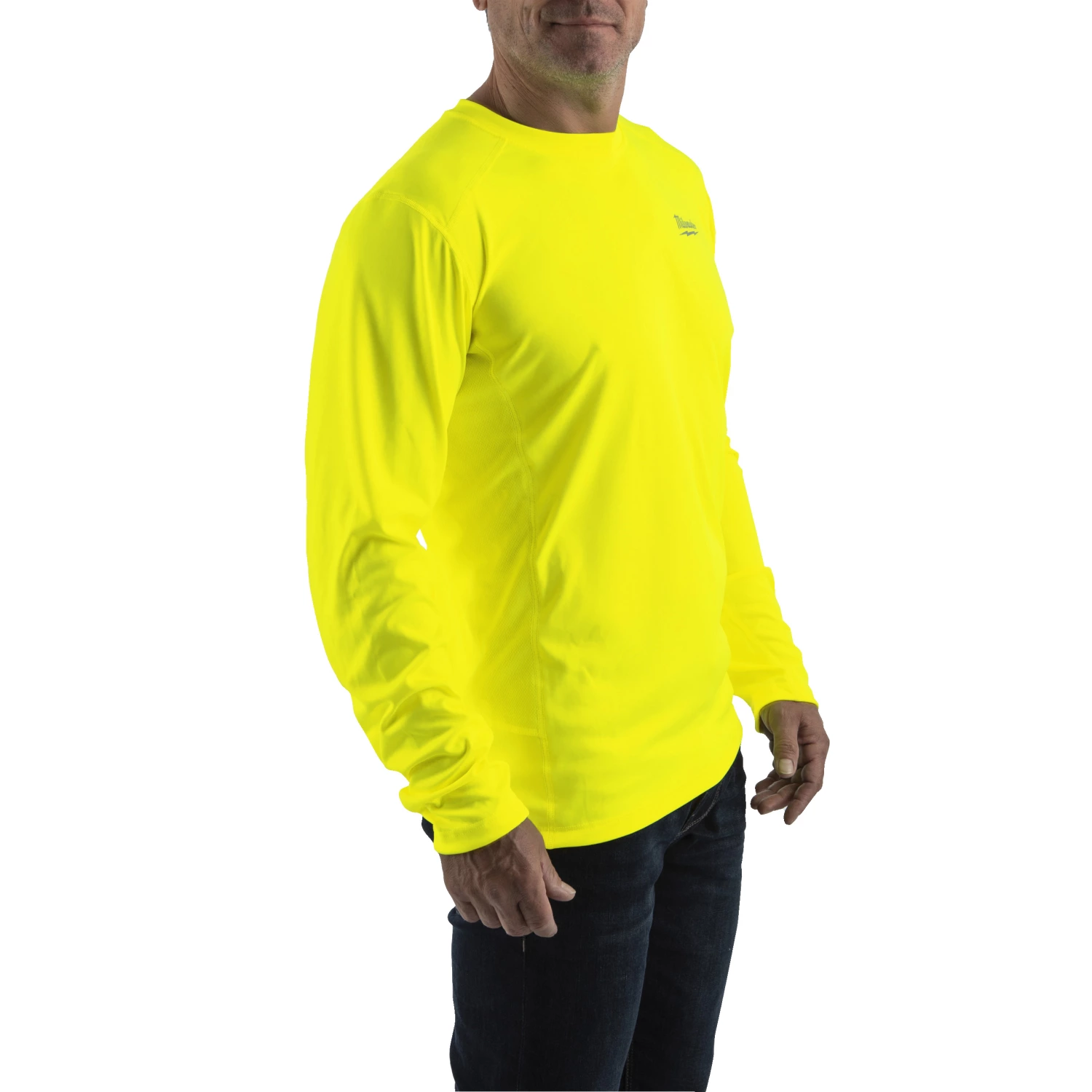 Milwaukee WORKSKIN performance shirt met lange mouwen voor warm weer - geel - XL-image