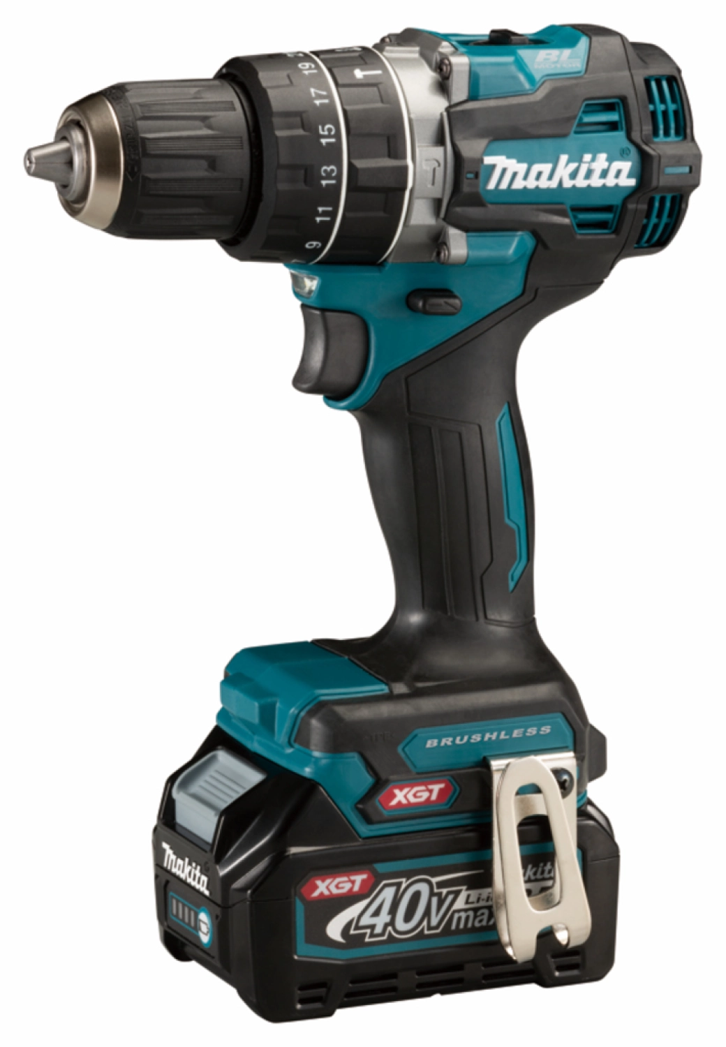 Makita HP002GD201 XGT 40V Max Li-Ion accu klopboor- /schroefmachine set (2x 2,5Ah) in Mbox - 13mm - koolborstelloos-image