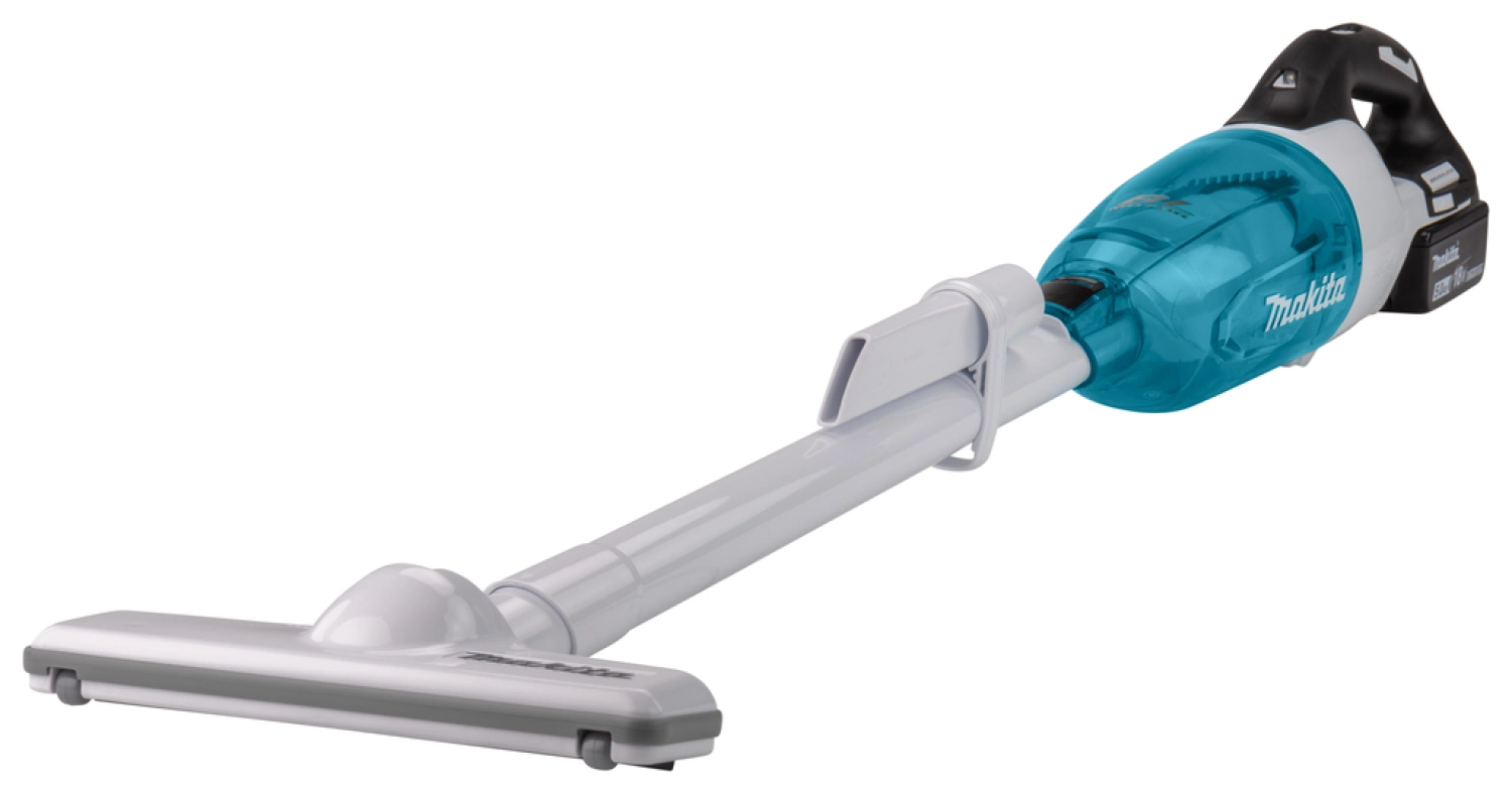 Makita DCL281RTWX - Aspirateur balai sans-fil - 18V Li-ion - kit (1x 5,0h) - 1500L / min - Brushless - blanc-image