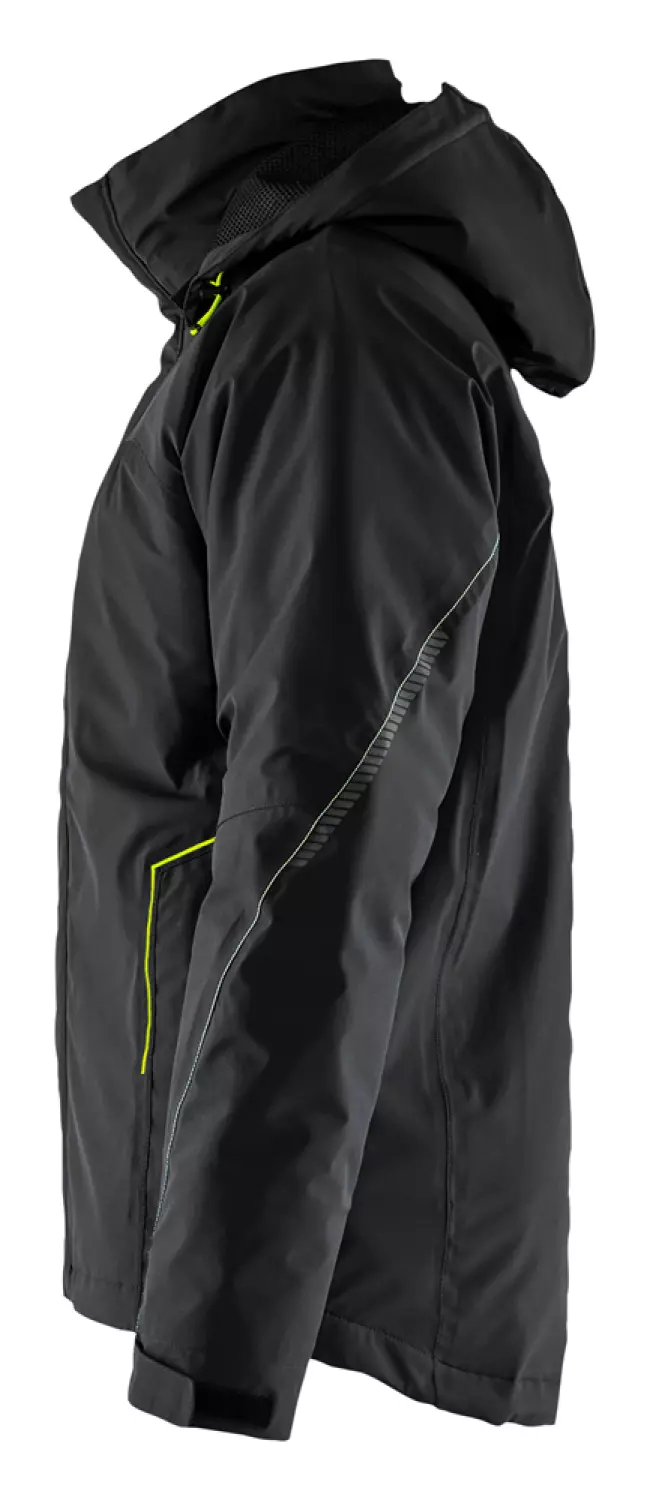 Blåkläder 4484 Lichtgewicht winterjas 4-weg stretch - Zwart/High Vis Geel - L-image