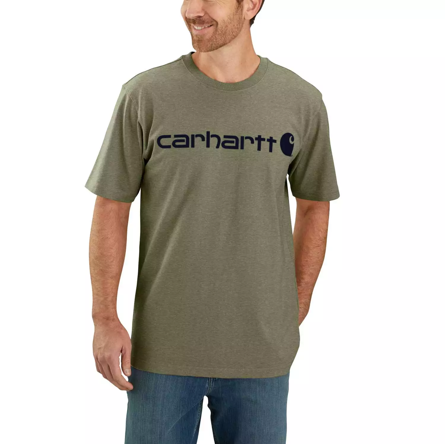 Carhartt M Dearborn Relaxed Logo T-Shirt - groen - M-image