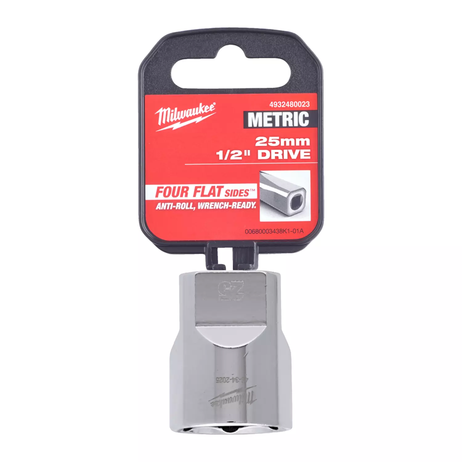 Milwaukee 4932480023 Embout - 1/2 » FOUR FLAT™ - 25mm-image