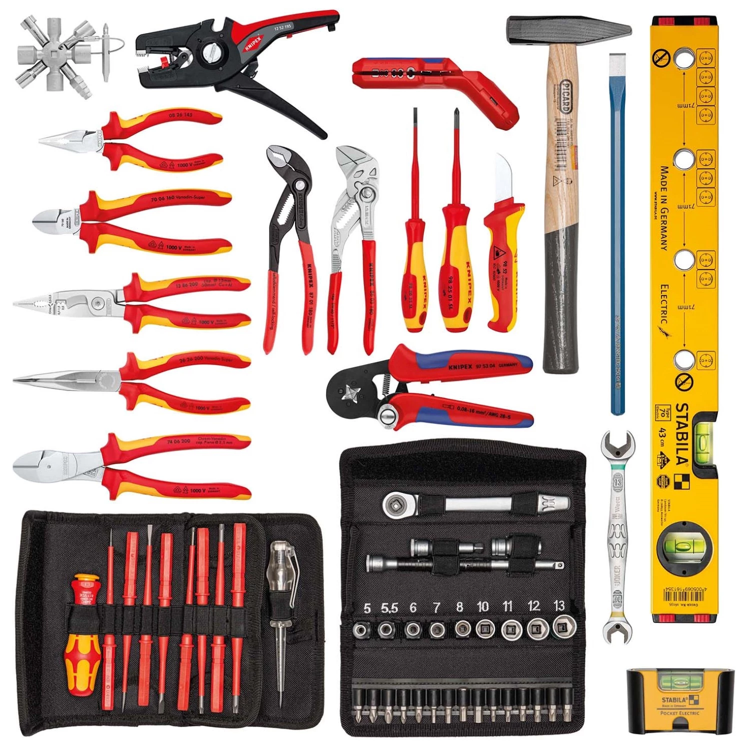 Knipex 00 21 41 BIG Twin Move Elektro Gereedschapset in koffer - 63-delig-image