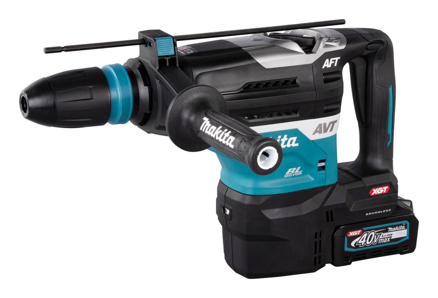 Makita HR005GM202 Perforateur burineur sans-fil - XGT 40V max Li-ion - Kit (2 x 4,0 ah) - Émetteur AWS - Coffret-image